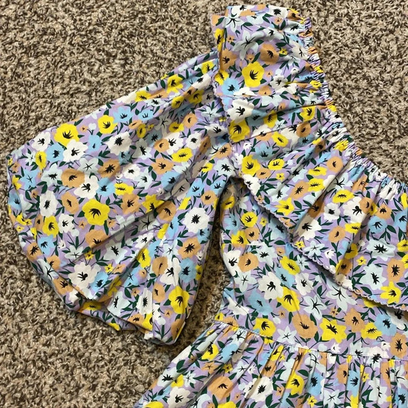 🆕 AGUA by Agua Bendita Flor La Lania Lila Multicolor Babydoll Dress Pastel - Picture 6 of 14